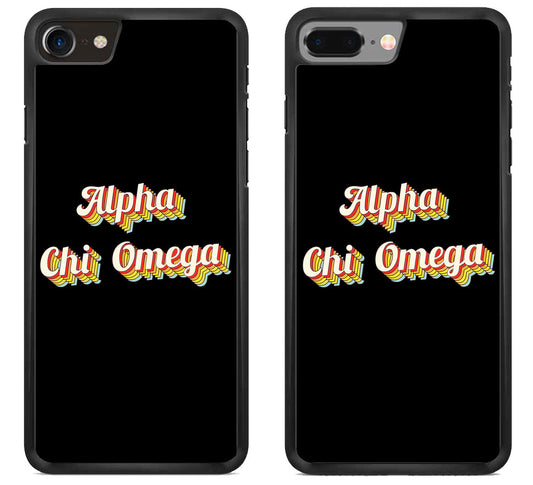 Alpha Chi Omega Black iPhone 8 | iPhone 8 Plus Case