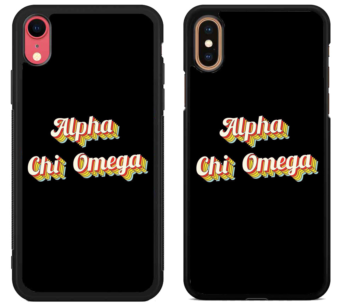 Alpha Chi Omega Black iPhone X | Xs | Xr | Xs Max Case