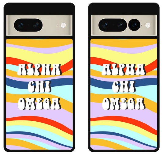 Alpha Chi Omega Colorfull Google Pixel 7 | 7 Pro Case
