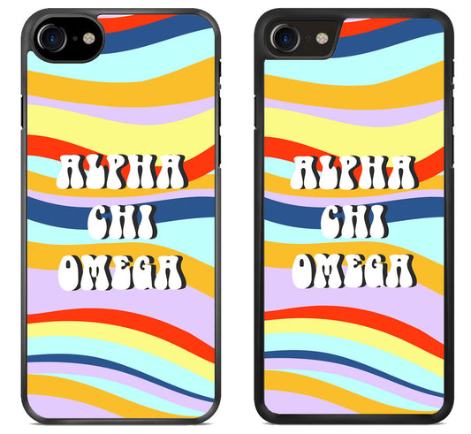 Alpha Chi Omega Colorfull iPhone SE 2020 | iPhone SE 2022 Case
