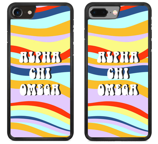 Alpha Chi Omega Colorfull iPhone 8 | iPhone 8 Plus Case