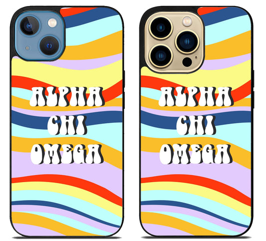 Alpha Chi Omega Colorfull iPhone 14 | 14 Plus | 14 Pro | 14 Pro Max Case