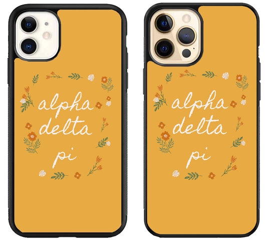 Alpha Delta Pi Flowers iPhone 12 | 12 Mini | 12 Pro | 12 Pro Max Case