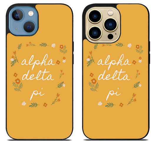 Alpha Delta Pi Flowers iPhone 14 | 14 Plus | 14 Pro | 14 Pro Max Case