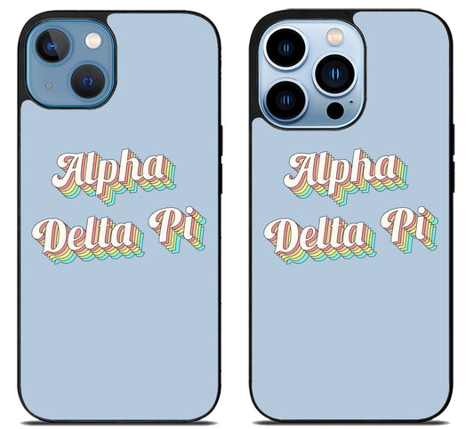 Alpha Delta Pi Rainbow iPhone 13 | 13 Mini | 13 Pro | 13 Pro Max Case