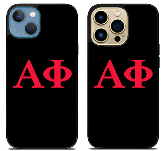 Alpha Phi Black iPhone 14 | 14 Plus | 14 Pro | 14 Pro Max Case