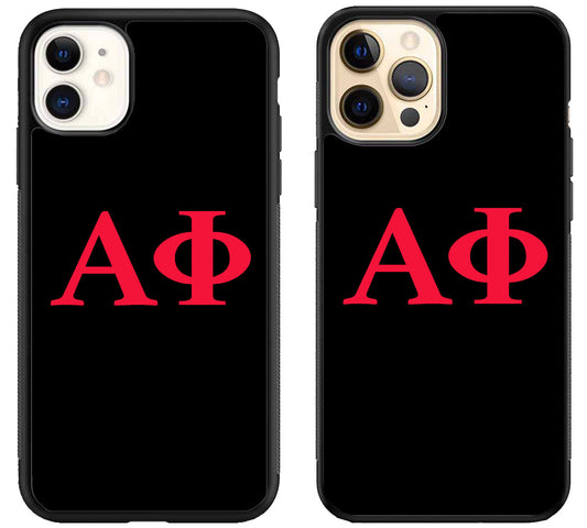 Alpha Phi Black iPhone 12 | 12 Mini | 12 Pro | 12 Pro Max Case