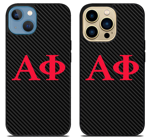 Alpha Phi Carbon iPhone 14 | 14 Plus | 14 Pro | 14 Pro Max Case