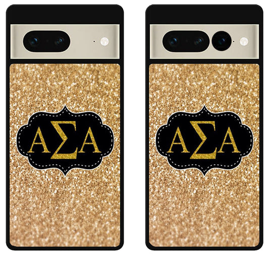 Alpha Sigma Alpha Sparkly Google Pixel 7 | 7 Pro Case