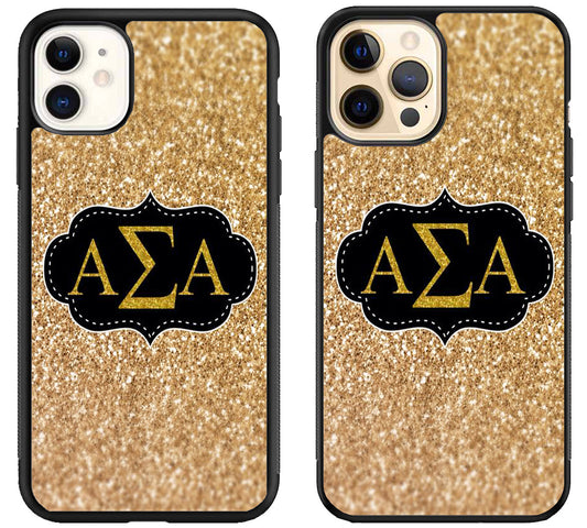 Alpha Sigma Alpha Sparkly iPhone 12 | 12 Mini | 12 Pro | 12 Pro Max Case