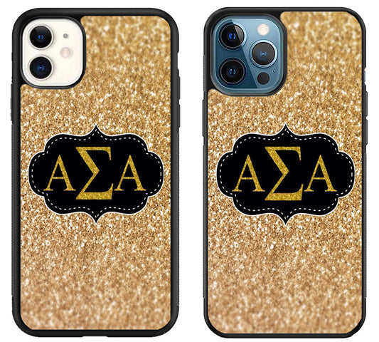 Alpha Sigma Alpha Sparkly iPhone 11 | 11 Pro | 11 Pro Max Case