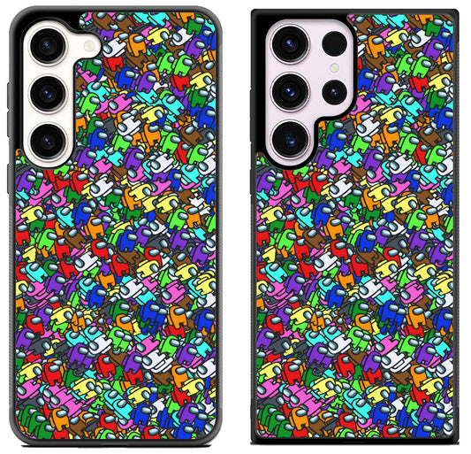 Amoung us Collage Samsung Galaxy S23 I S23+ I S23 Ultra Case