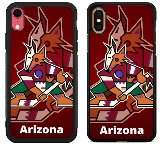 Arizona Coyotes Background Logo iPhone X | XS | XR | XS Max Case