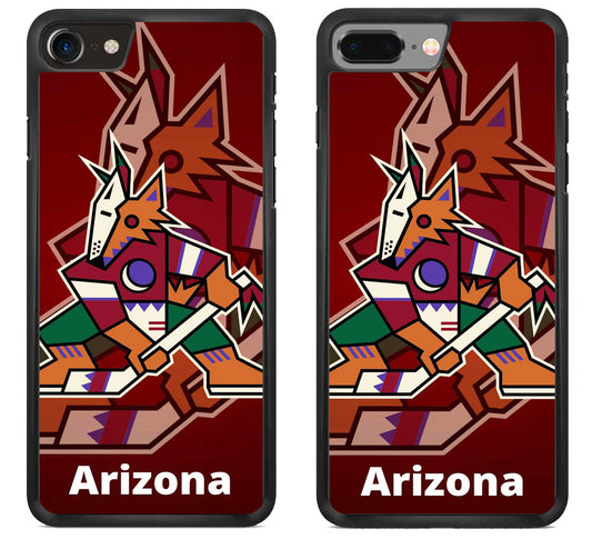 Arizona Coyotes Background Logo iPhone 8 | iPhone 8 Plus Case
