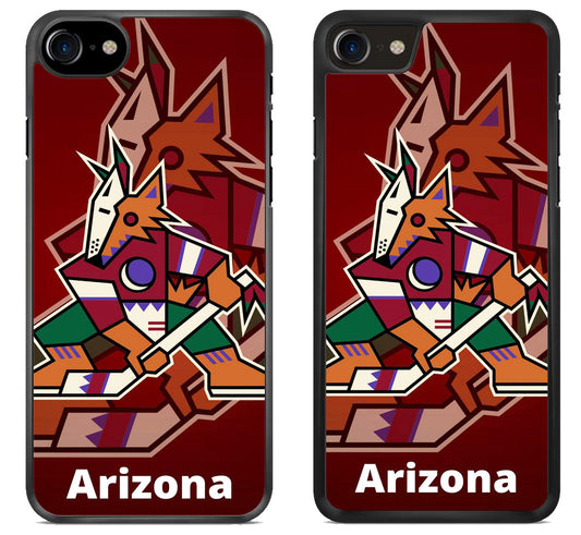 Arizona Coyotes Background Logo iPhone SE 2020 | iPhone SE 2022 Case