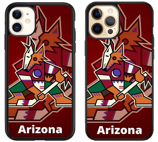 Arizona Coyotes Background Logo iPhone 12 | 12 Mini | 12 Pro | 12 Pro Max