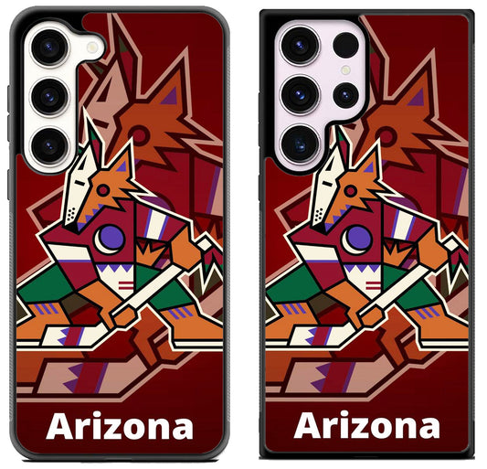 Arizona Coyotes Background Logo Samsung Galaxy S23 I S23+ I S23 Ultra Case