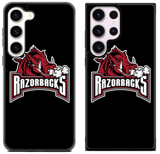 Arkansas Razorbacks Black Logo Samsung Galaxy S23 I S23+ I S23 Ultra Case