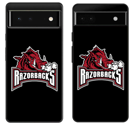 Arkansas Razorbacks Black Google Pixel 6 | 6A | 6 Pro Case