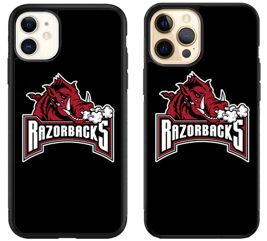 Arkansas Razorbacks Black Logo iPhone 12 | 12 Mini | 12 Pro | 12 Pro Max