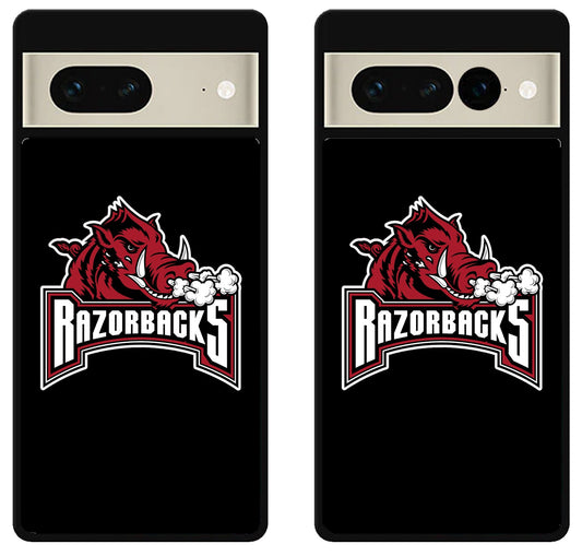 Arkansas Razorbacks Black Logo Google Pixel 7 | 7 Pro Case