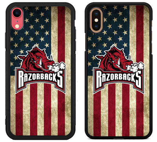 Arkansas Razorbacks Flag iPhone X | Xs | Xr | Xs Max Case