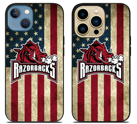 Arkansas Razorbacks Flag iPhone 14 | 14 Plus | 14 Pro | 14 Pro Max Case