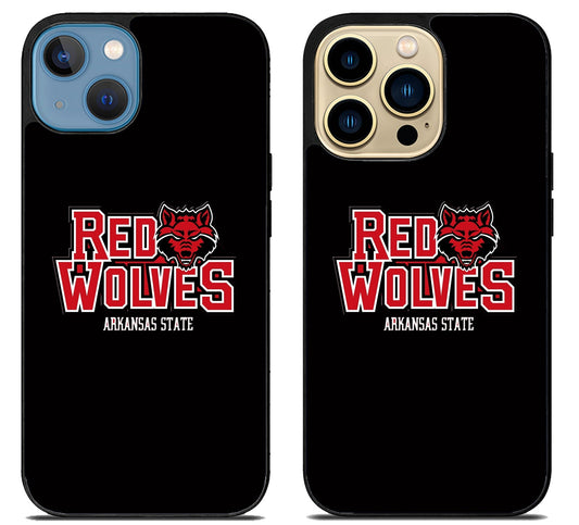 Arkansas State Red Wolves Black iPhone 14 | 14 Plus | 14 Pro | 14 Pro Max Case