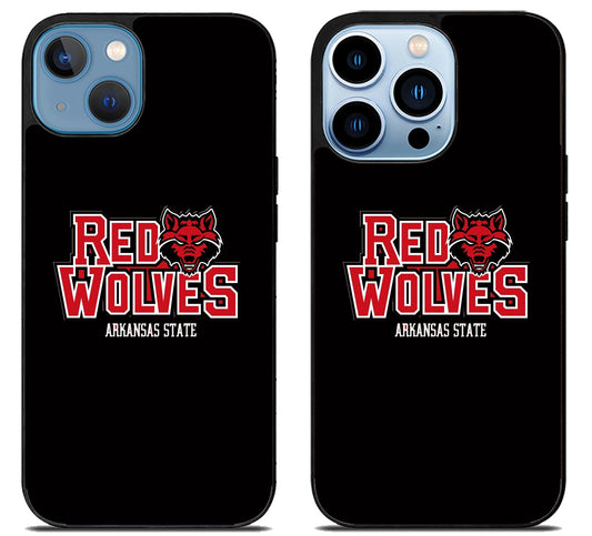 Arkansas State Red Wolves Black iPhone 13 | 13 Mini | 13 Pro | 13 Pro Max Case