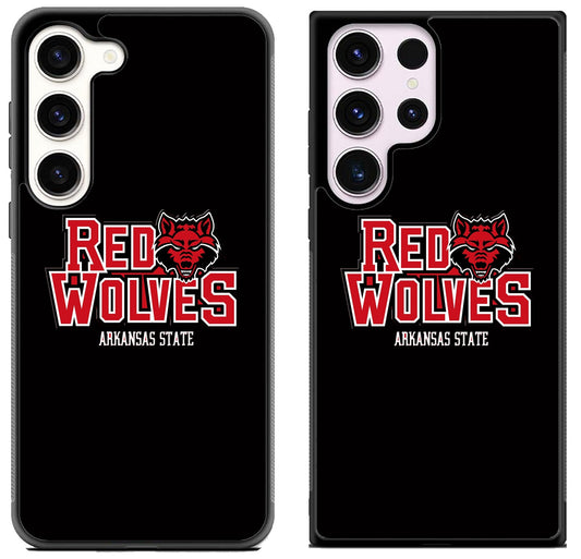 Arkansas State Red Wolves Black Samsung Galaxy S23 I S23+ I S23 Ultra Case