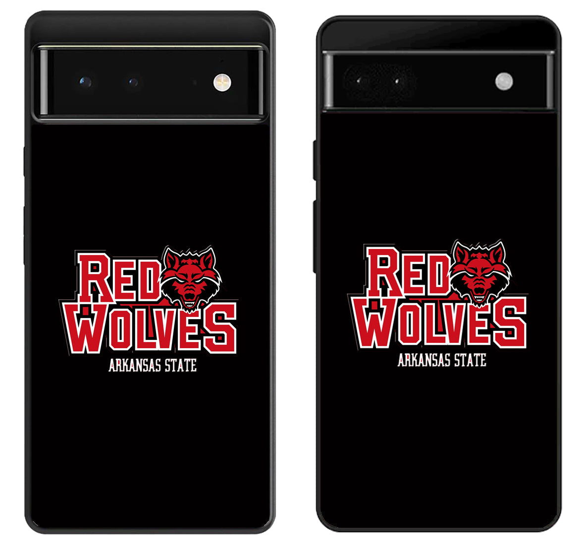 Arkansas State Red Wolves Black Google Pixel 6 | 6A | 6 Pro Case