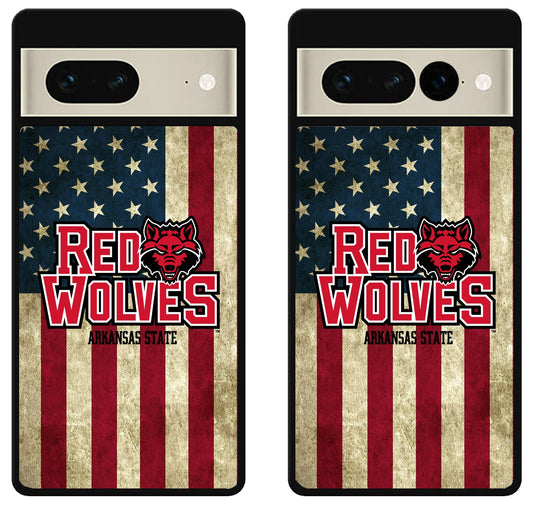 Arkansas State Red Wolves Flag Google Pixel 7 | 7 Pro Case