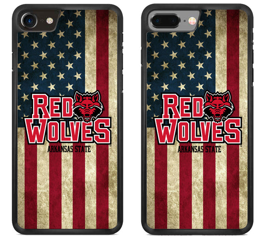Arkansas State Red Wolves Flag iPhone 8 | iPhone 8 Plus Case