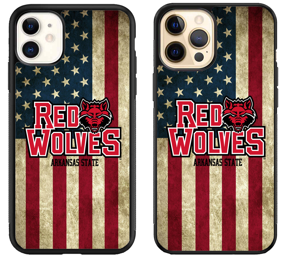 Arkansas State Red Wolves Flag iPhone 12 | 12 Mini | 12 Pro | 12 Pro Max Case