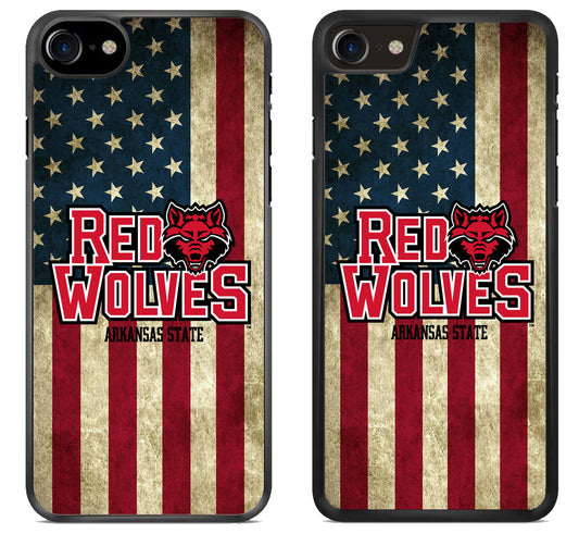 Arkansas State Red Wolves Flag iPhone SE 2020 | iPhone SE 2022 Case