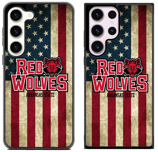 Arkansas State Red Wolves Flag Samsung Galaxy S23 | S23+ | S23 Ultra Case