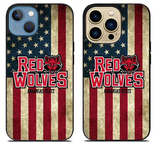 Arkansas State Red Wolves Flag iPhone 14 | 14 Plus | 14 Pro | 14 Pro Max Case