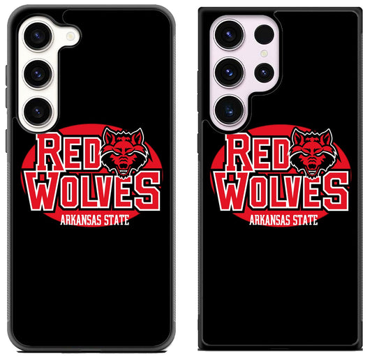 Arkansas State Red Wolves Logo Samsung Galaxy S23 I S23+ I S23 Ultra Case