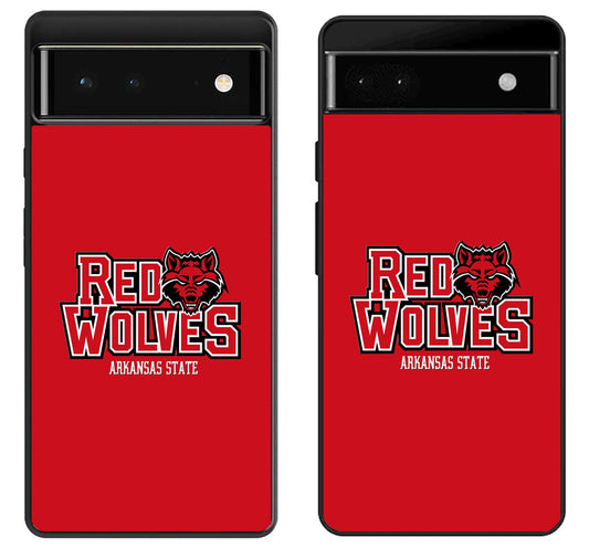 Arkansas State Red Wolves Logo Google Pixel 6 | 6A | 6 Pro Case