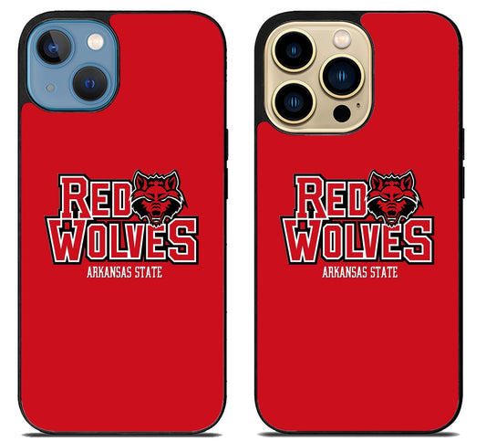 Arkansas State Red Wolves Logo iPhone 14 | 14 Plus | 14 Pro | 14 Pro Max Case