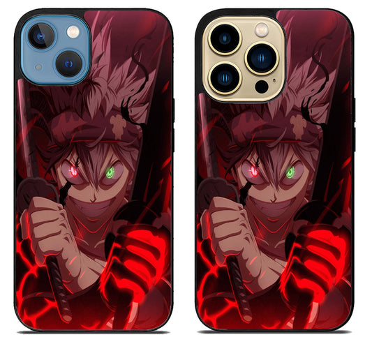 Asta Black Clover Face iPhone 14 | 14 Plus | 14 Pro | 14 Pro Max Case