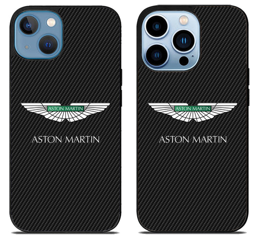 Aston Martin Black Carbon iPhone 13 | 13 Mini | 13 Pro | 13 Pro Max Case