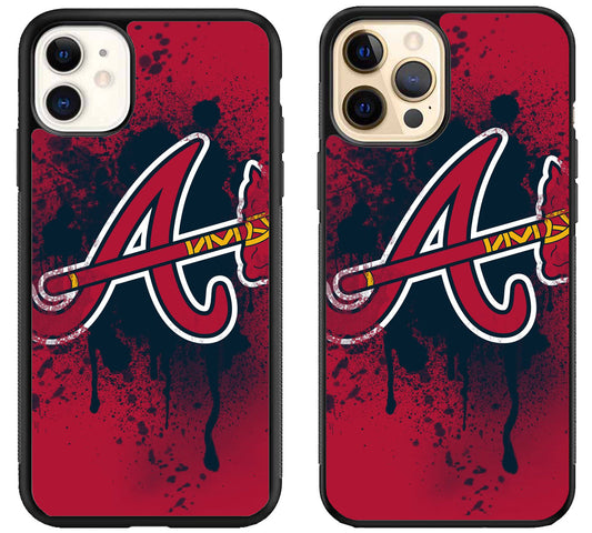 Atlanta Braves Logo Artwork iPhone 12 | 12 Mini | 12 Pro | 12 Pro Max