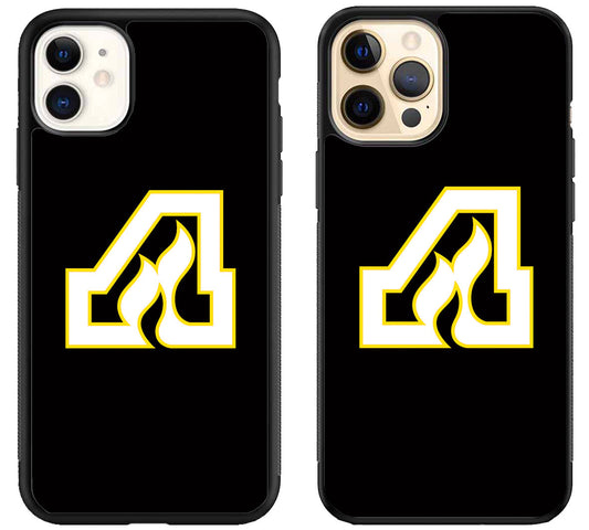 Atlanta Flames Black iPhone 12 | 12 Mini | 12 Pro | 12 Pro Max Case