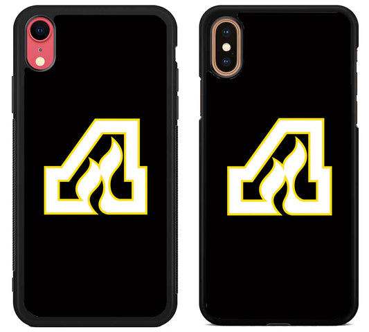 Atlanta Flames Black iPhone X | Xs | Xr | Xs Max Case