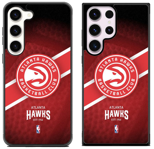 Atlanta Hawks Background Samsung Galaxy S23 I S23+ I S23 Ultra Case