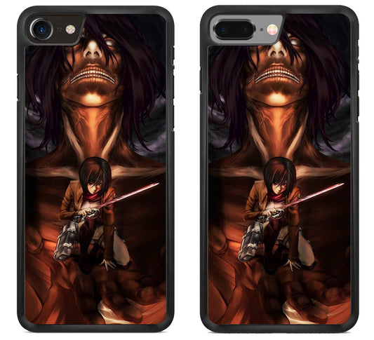 Attack on titan Mikasa iPhone 8 | iPhone 8 Plus Case