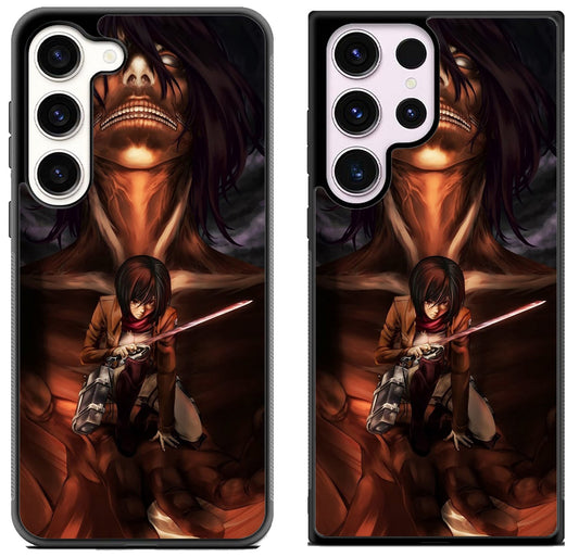 Attack on titan Mikasa Samsung Galaxy S23 I S23+ I S23 Ultra Case