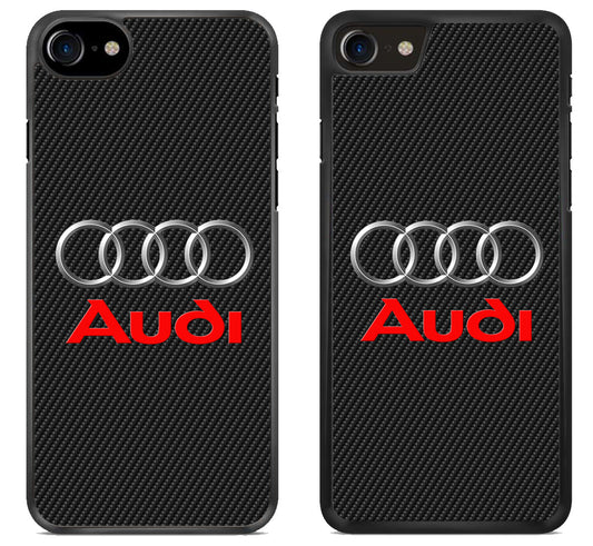 Audi Logo Black Carbon iPhone SE 2020 | iPhone SE 2022 Case