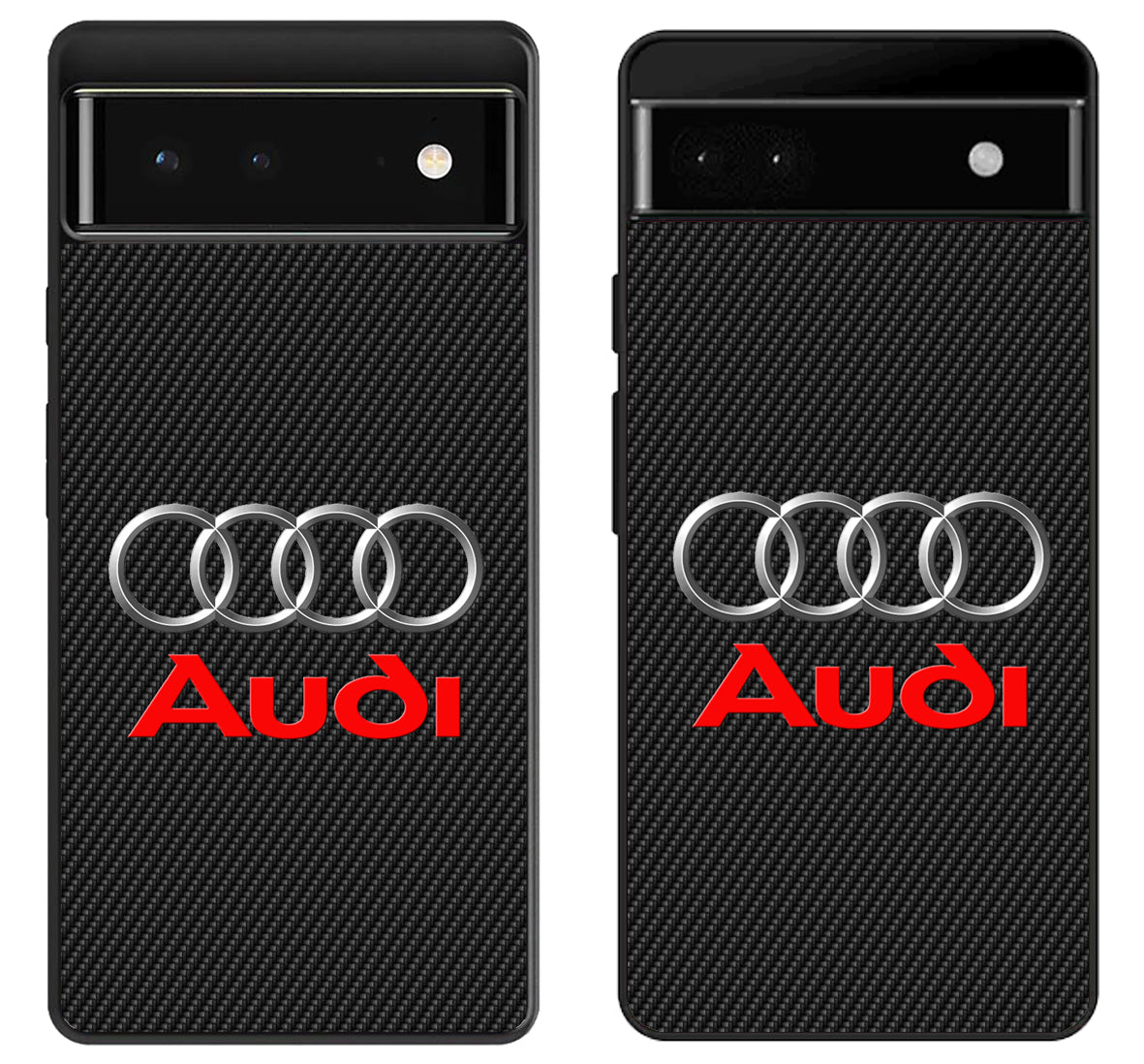 Audi Logo Black Carbon Google Pixel 6 | 6A | 6 Pro Case